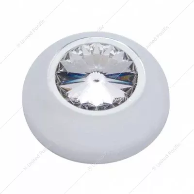 COMPARTMENT KNOB COVER FOR 2006+ PETERBILT - CLEAR CRYSTAL (CARD OF 2)