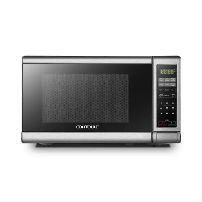 Contoure 0.7 Cu. Ft. Compact Microwave Oven – Stainless Steel