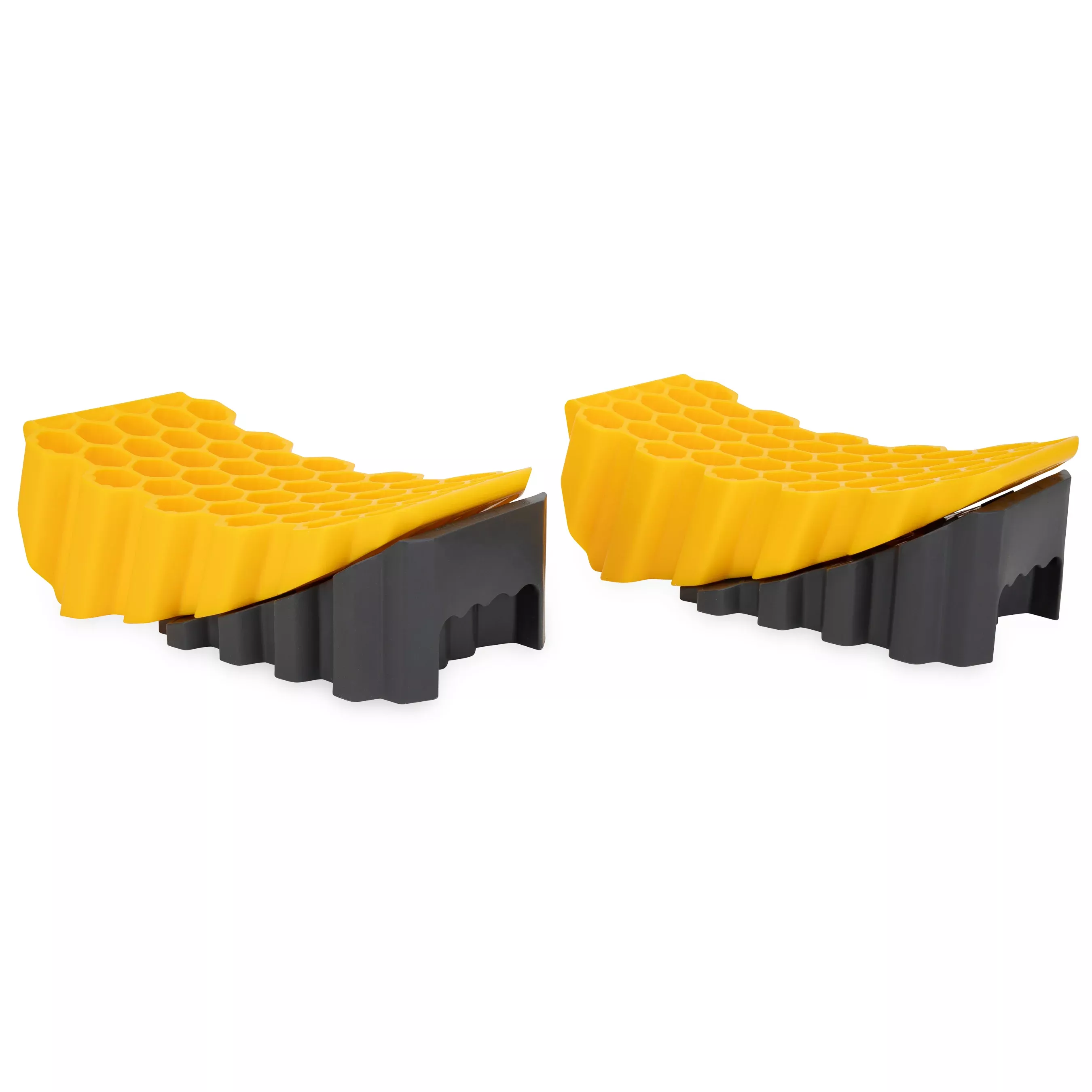 Curved Leveler and Wheel Chock, 2/Pack (E/F)