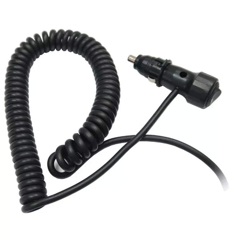 DC Accesssory Plug 12V 8A On / Off Switch 3M Spiral Lead & LED Power Indicator