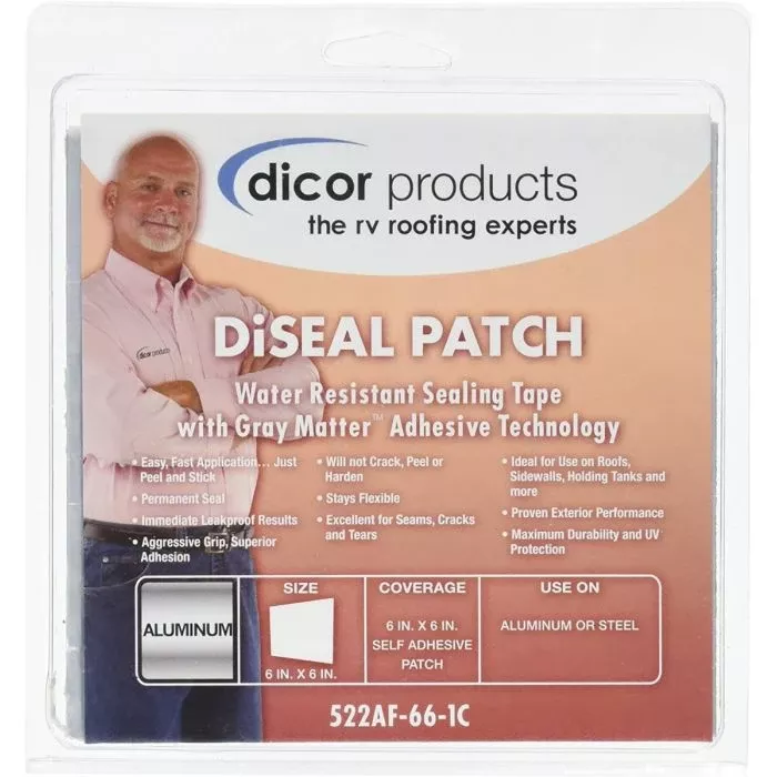 Dicor 6″ Patch Aluminum Diseal Water Resistant Sealing Roof Tape