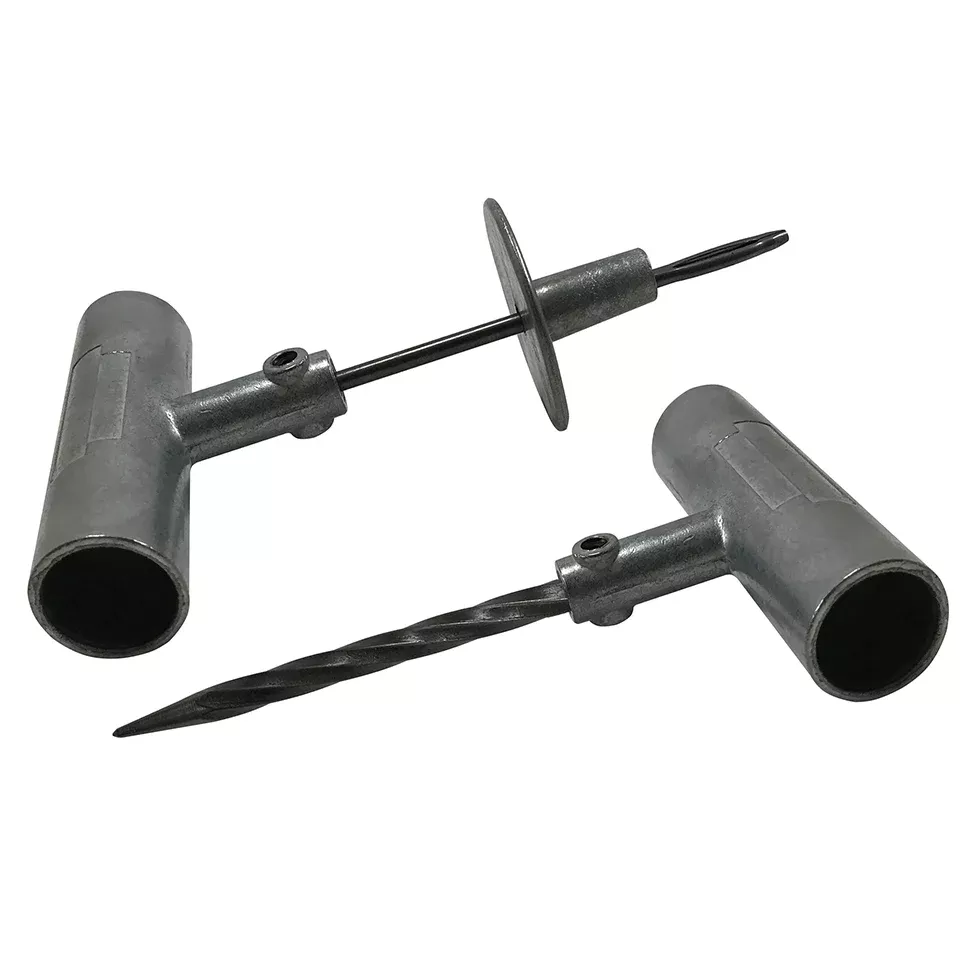 Die-Cast T-Handle Tire Plug Repair Tool Set with Replaceable Needle & Probe - Made in the USA