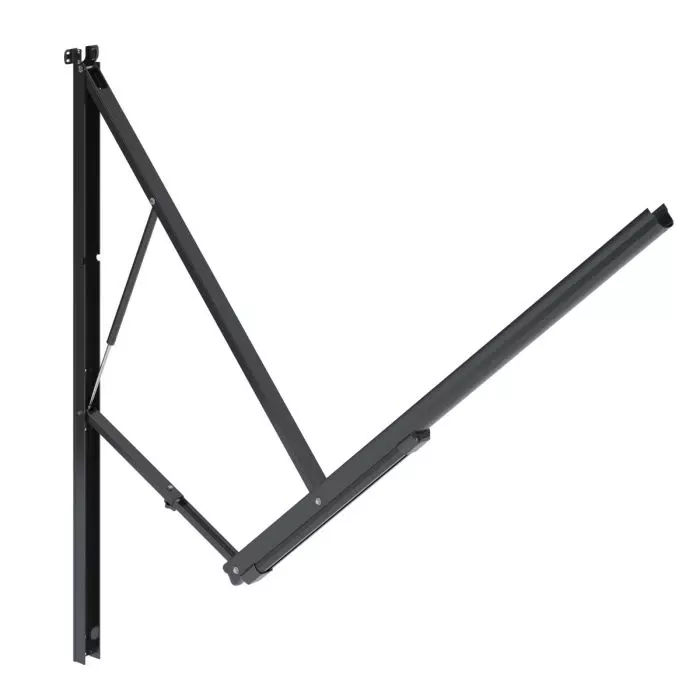 Dometic 9100 Series Black Standard Power Awning Hardware Full Set W/ LED Wire Exit At Bottom