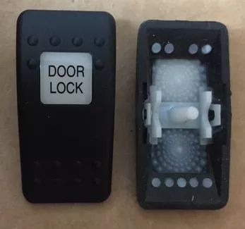 “Door Lock” Switch Faceplate Contura II