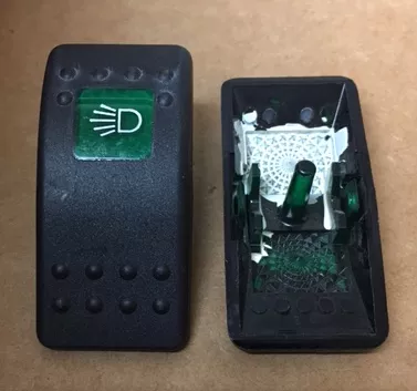 “Driving Light” Switch Faceplate Contura II