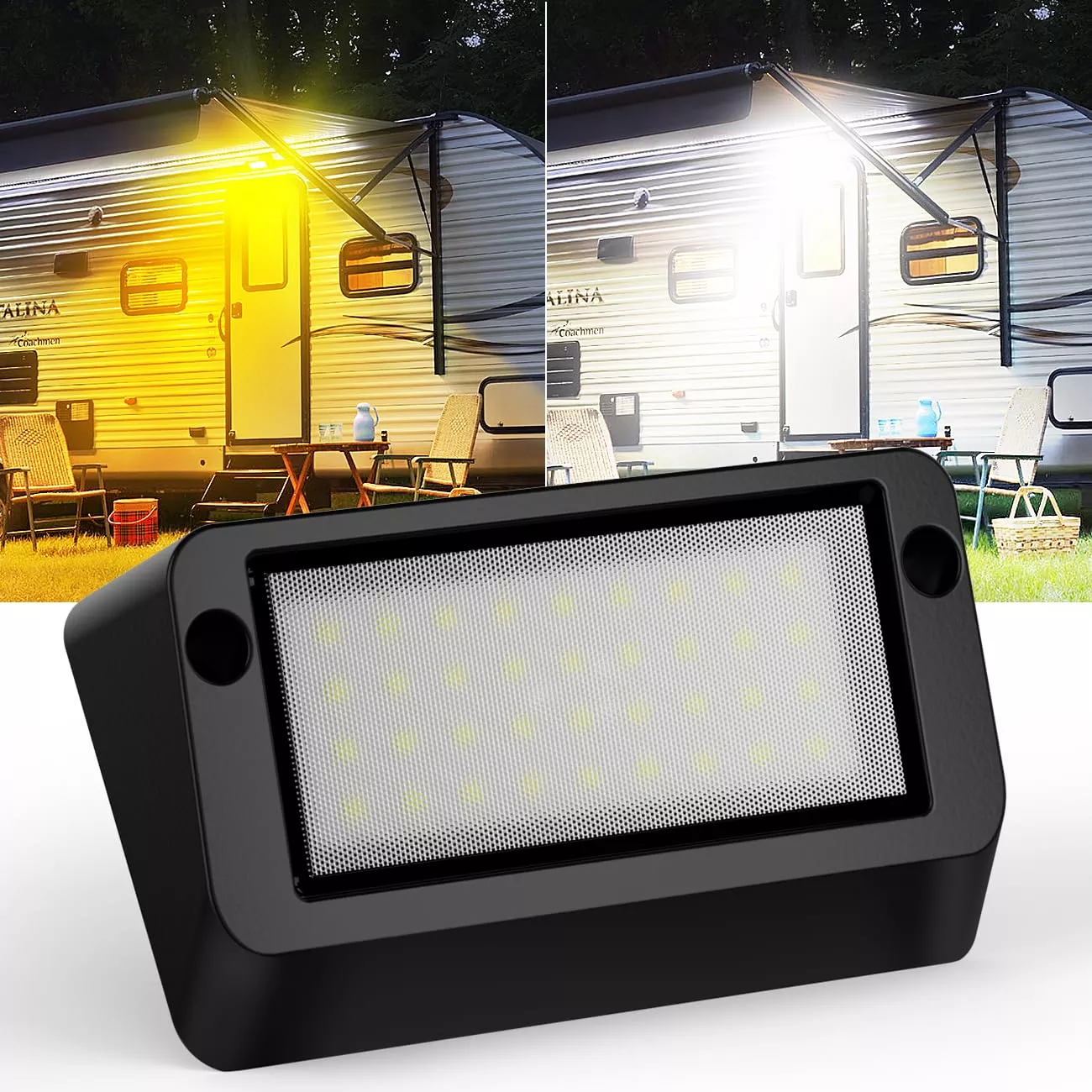 Dual Color Aluminum Waterproof RV LED Porch Light Exterior | Safoner