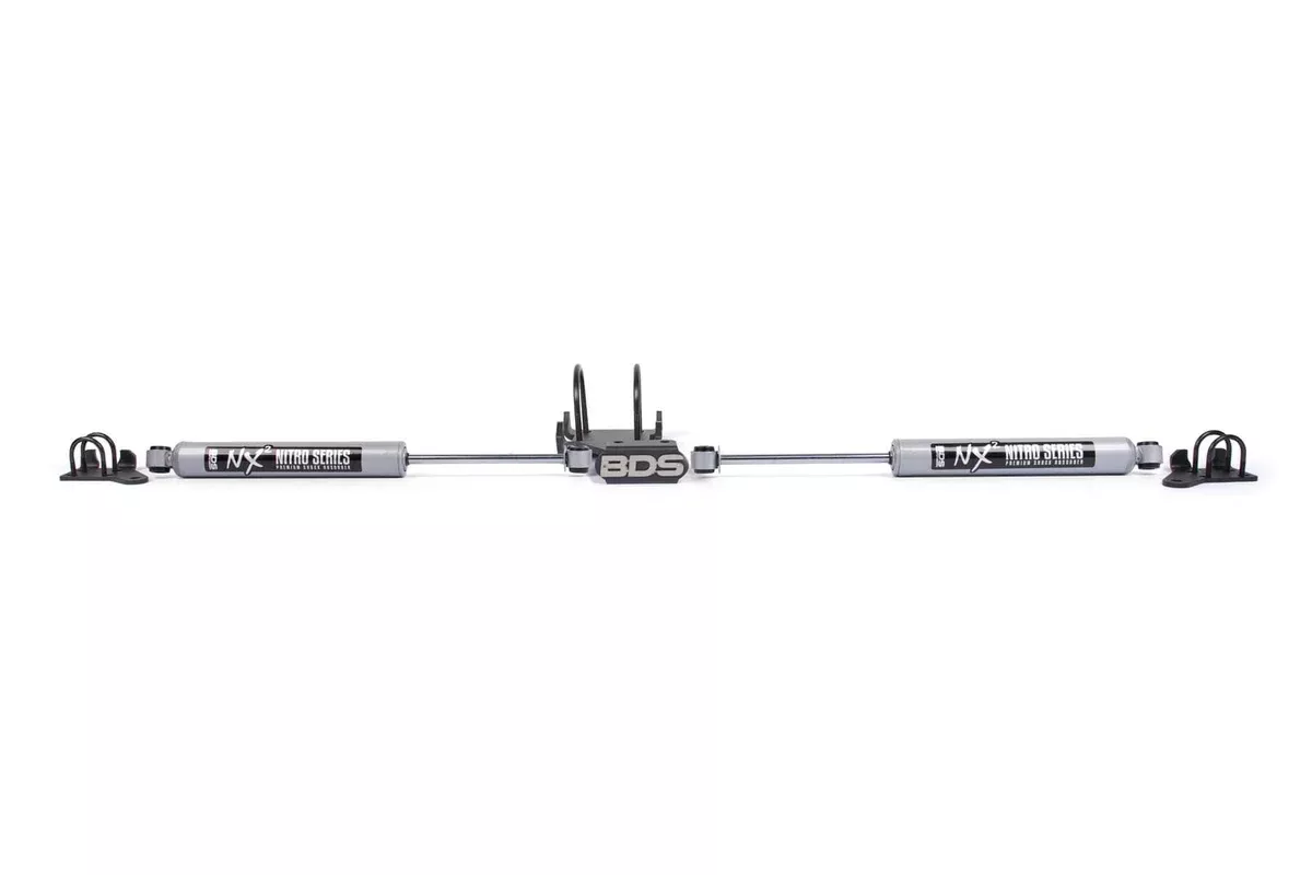 DUAL STEERING STABILIZER KIT W/ NX2 SHOCKS 05-16 S/DUTY 4WD-BDS2024DH
