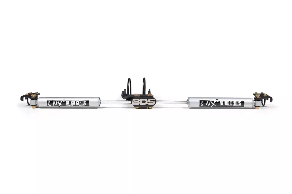 DUAL STEERING STABILIZER KIT W/NX2 SHOCKS 05-26 S/DUTY 4WD W/ 2.5-9" LIFT-BDS2022DH