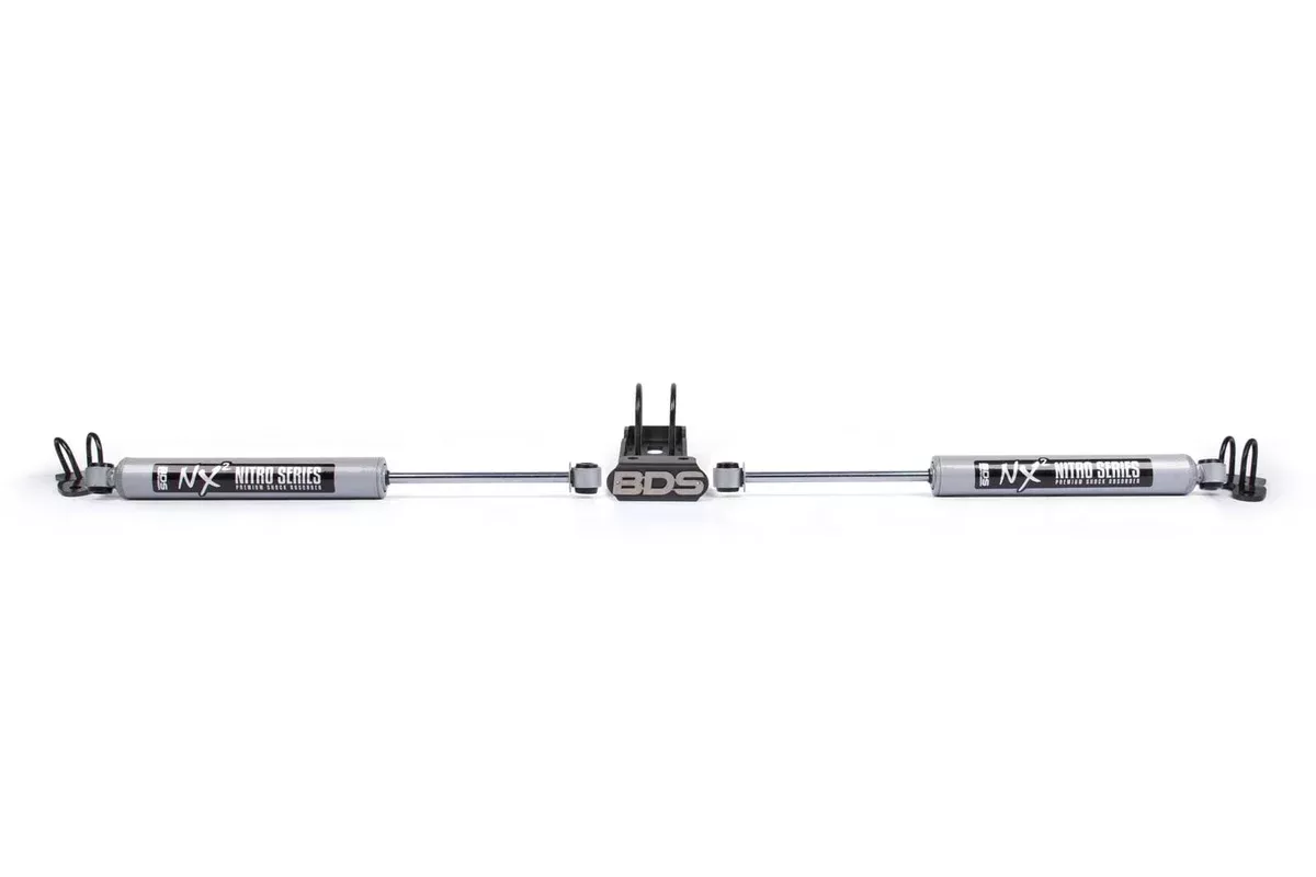 DUAL STEERING STABILIZER KIT W/ NX2 SHOCKS 07-18 WRANGLER JK-BDS2027DH