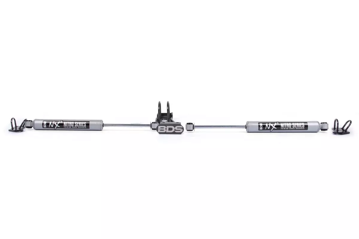 DUAL STEERING STABILIZER KIT W/ NX2 SHOCKS 73-91 GM TRUCK & SUV-BDS2009DH