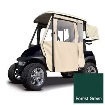 E-Z-GO RXV Forest Green Sunbrella Door Max Enclosure (Works with 2008-Up)