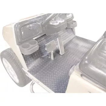 E-Z-GO TXT Gray Rubber Diamond Plate Floor Mat Cover (Fits 2001-Up)