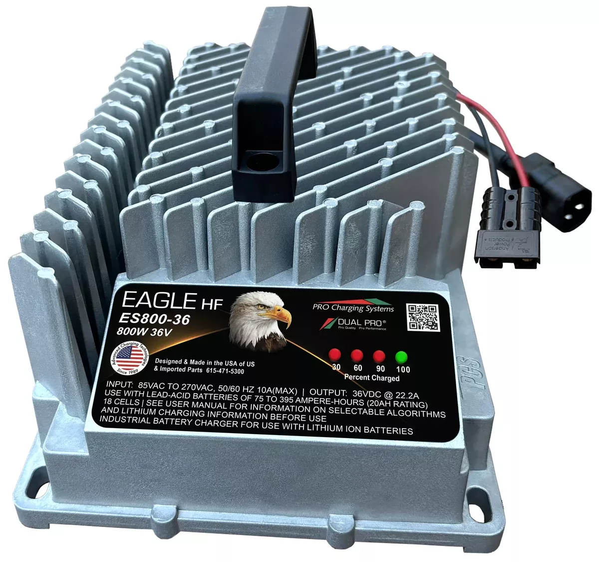 EAGLE HF ES800 36V PORTABLE W/ BLACK SB50 - 3' AC
