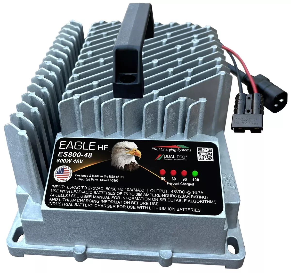 EAGLE HF ES800 48V PORTABLE W/ BLACK SB50 - 3' AC