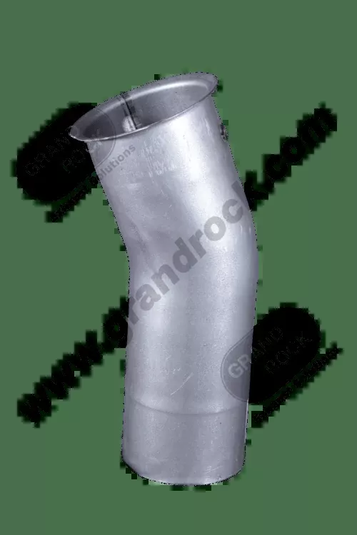 Elbow Turbo 5" Outer Dimension 23 Degree OD/ Flare with Pyro Fitting- Aluminized- Kenworth