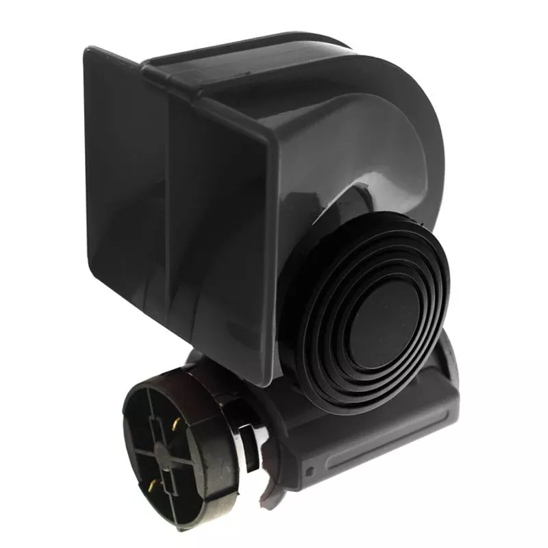Electric Horn Dual Tone 12V 630Hz / 530Hz 110dB Compact Black Housing