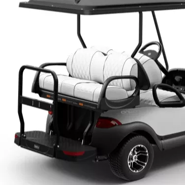Elite Bright White Seat Double-Diamond Silver Rush Rear Seat Back