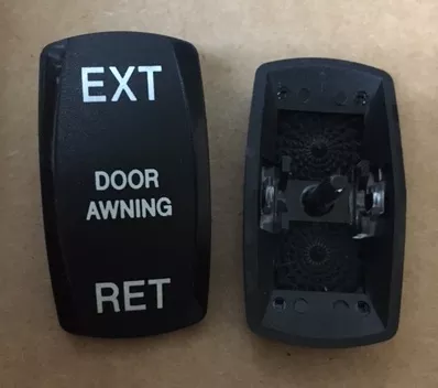 “EXT Door Awning RET” Switch Faceplate Contura V