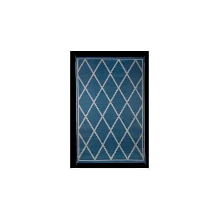 Faulkner 9′ X 12′ Blue/Ivory Reversible Deluxe Multi-Purpose Mat