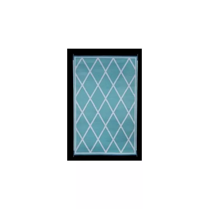 Faulkner 9′ X 12′ Turquoise/White Reversible Deluxe Multi-Purpose Mat