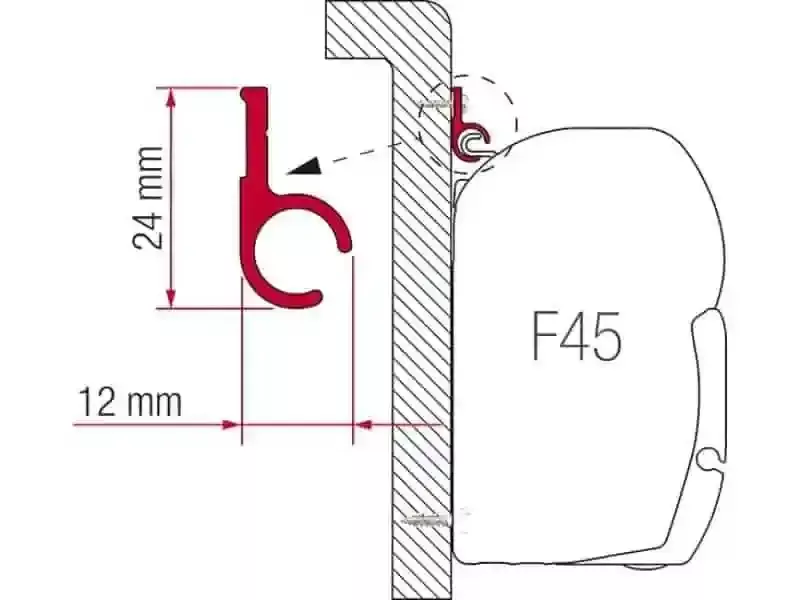 Fiamma Awning Rail 400cm Durable Caravan Awning Rail On Sale - No Longer Available