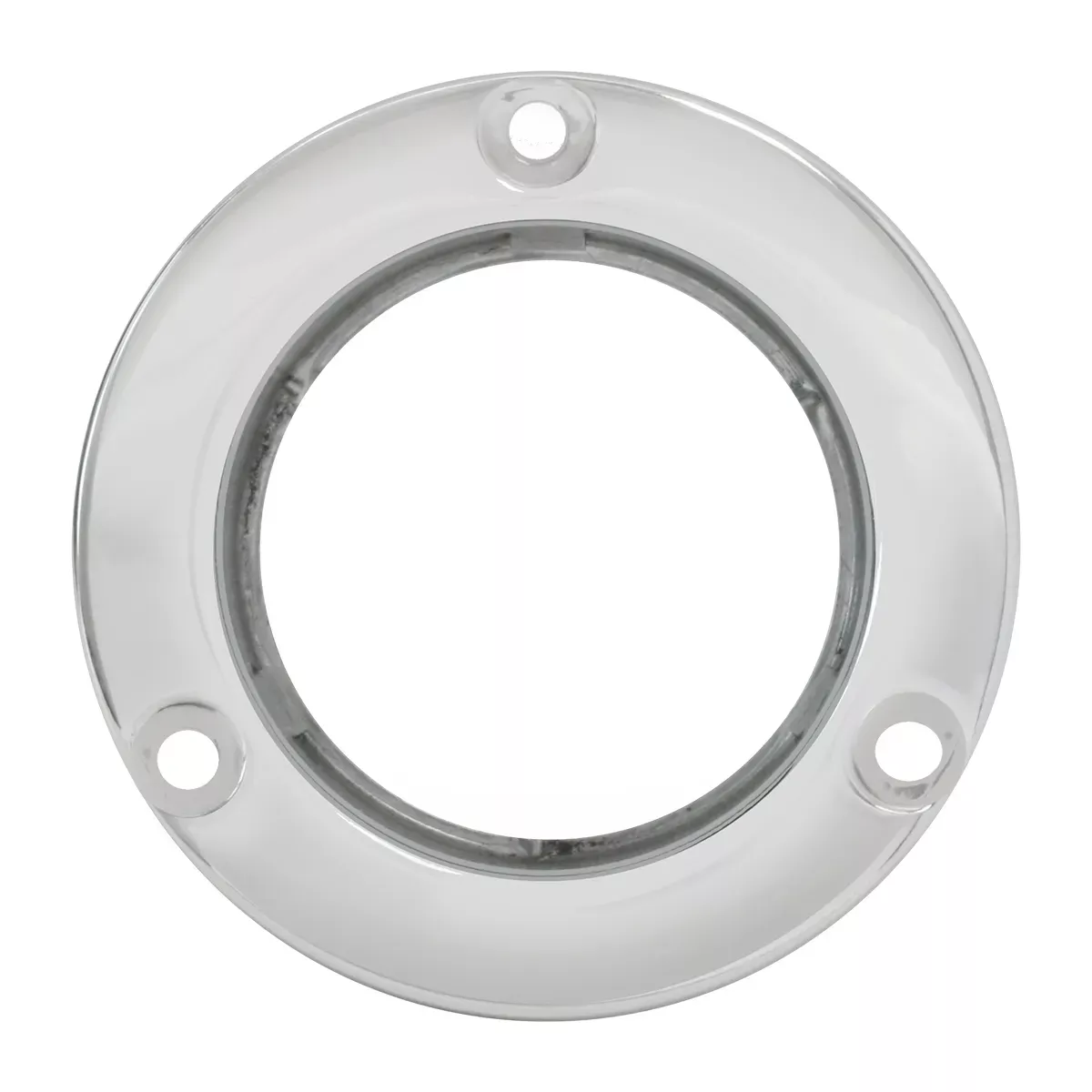 Flange Mount Bezel For 2" Round Light Stainless Steel