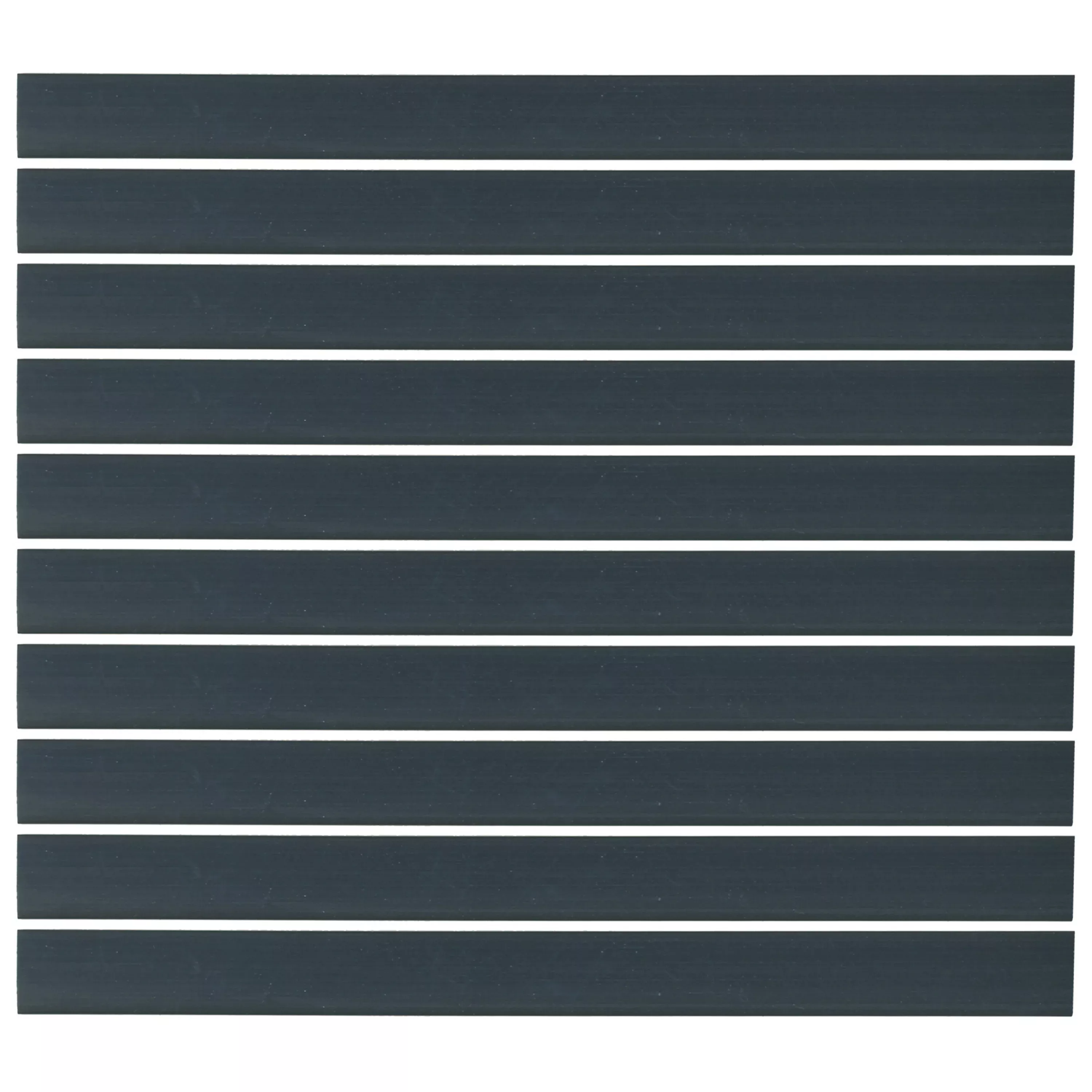 Flexible Thin Single Wall Non-Adhesive Heat Shrink Tubing 2:1 Black 3" ID - 12" Inch 10 Pack