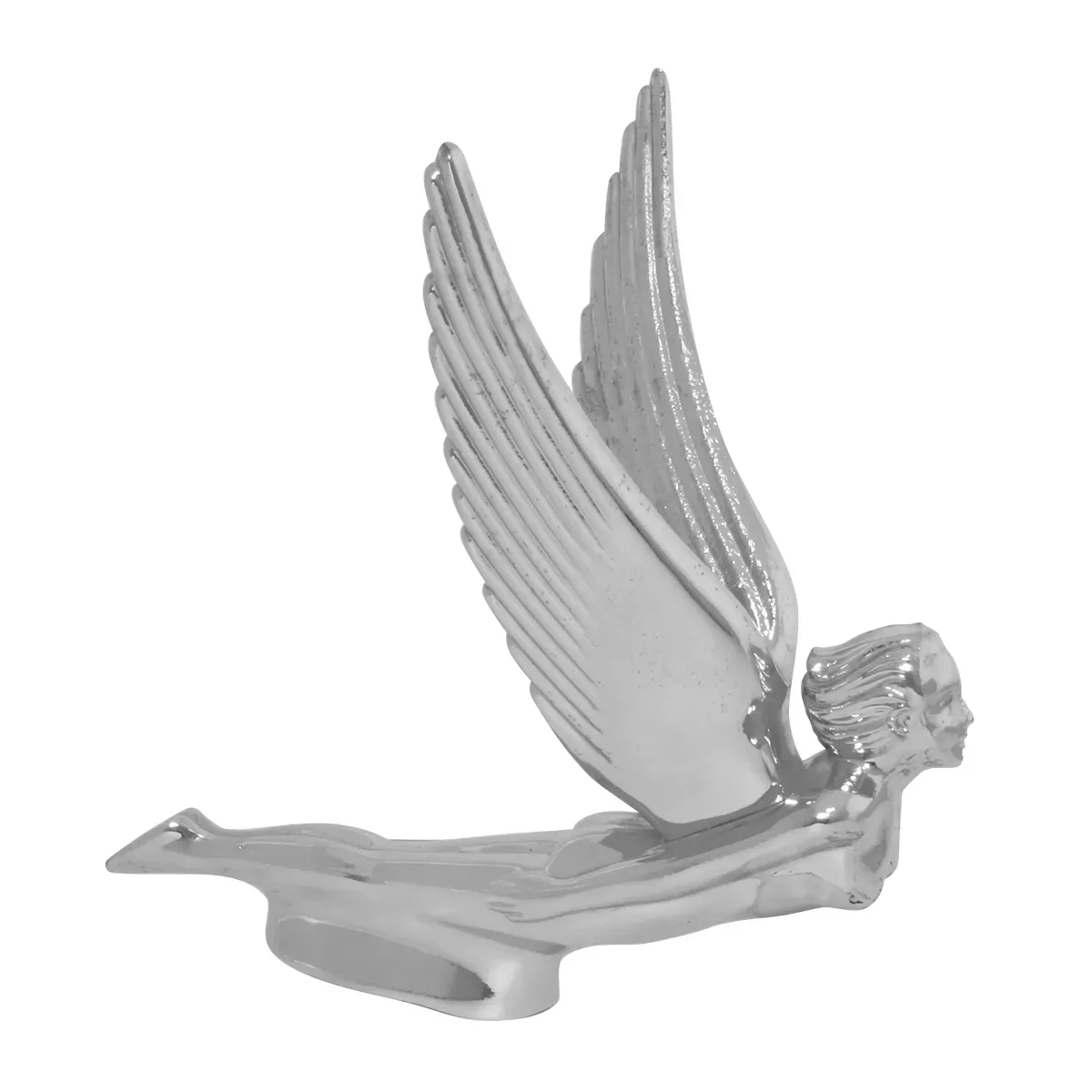 Flying Goddess Hood Ornament- Chrome