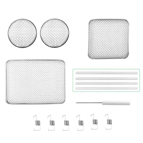 Flying Insect Screen for RV Water Heater Vent Cover 4 Pack - (4.5 x 4.5 x 1.3 Inch)(8.5 x 6 x 1.3 Inch)