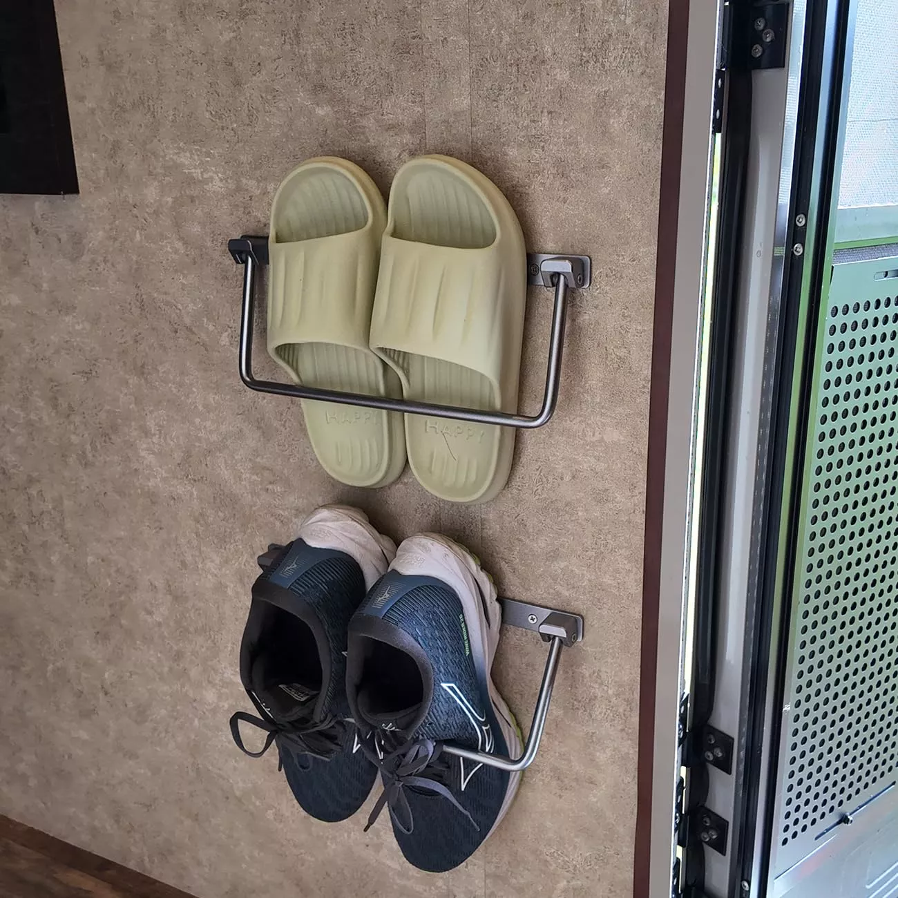 Foldable Aluminum RV Shoe Rack Storage Organizer | Safoner