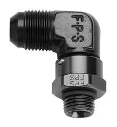 Fragola Performance Systems 499213-BL #12 X 7/8-14 (10) 90 Degree Swivel Black