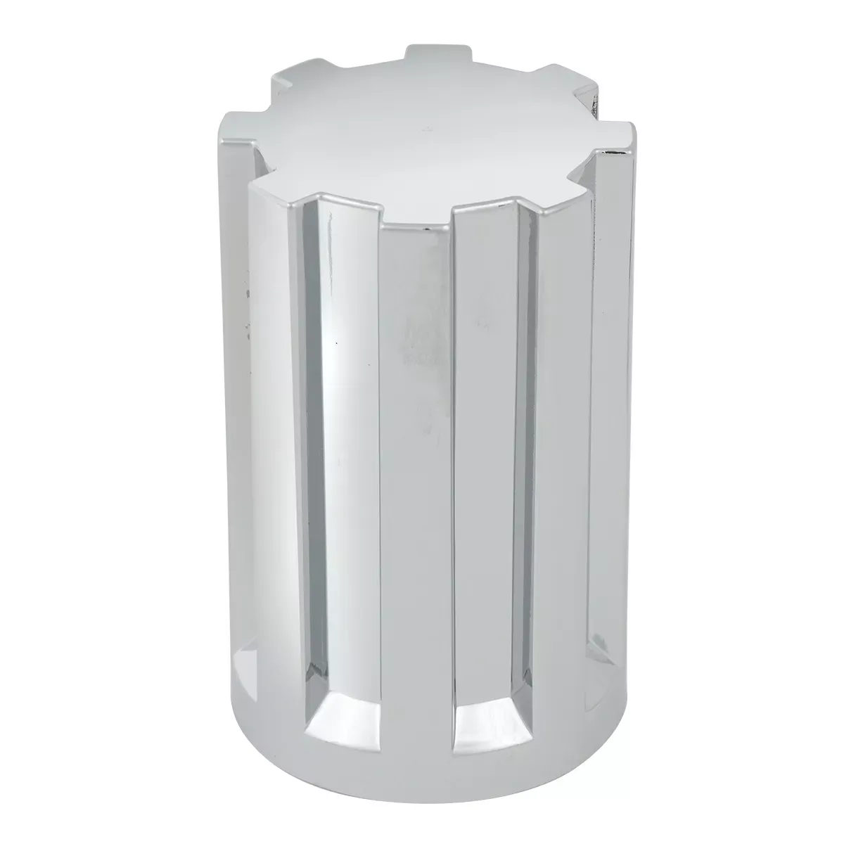 Gear Chrome Plastic 33MM Lug Nut Cover- Screw On- 10 Pack