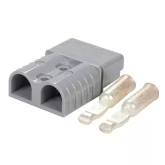 Genuine Anderson Power Products 120A Grey Connector with 2AWG Contacts