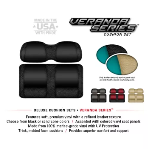 Golf Cart Rear Seat Cushions - DoubleTake Veranda