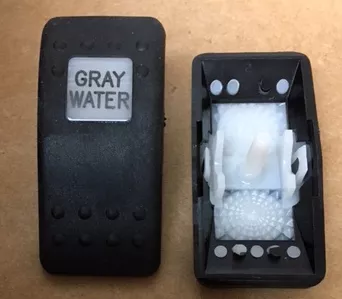 “Gray Water” Switch Faceplate Contura II