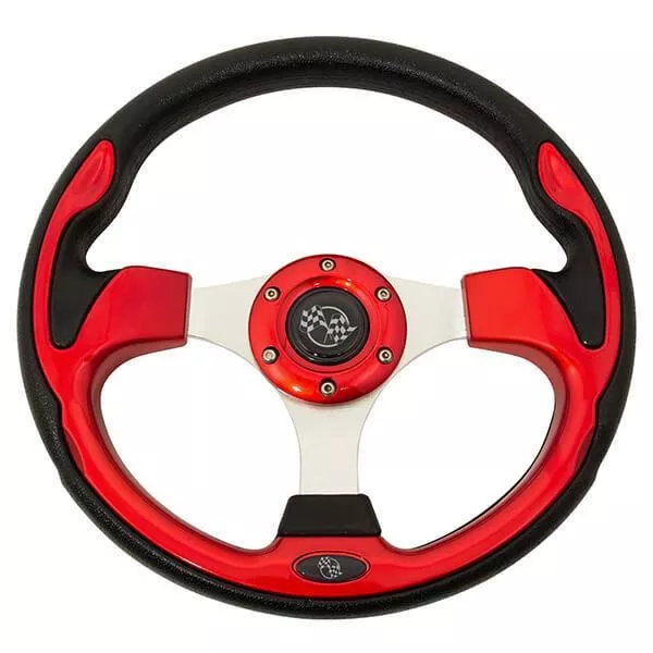 GTW 12.5 Inch Red Steering Wheel