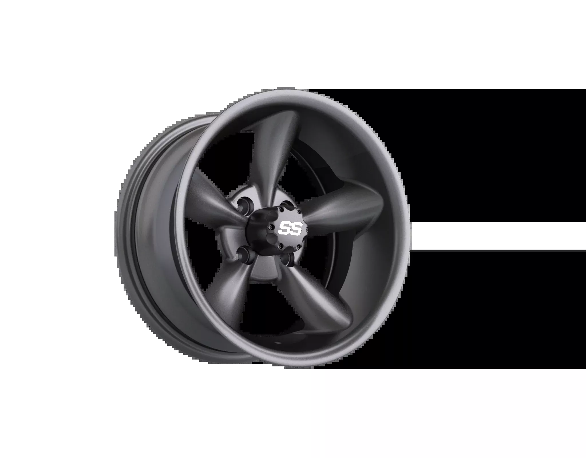 GTW Godfather Matte Gray 14" Golf Cart Wheel (14x7) – Universal Fit