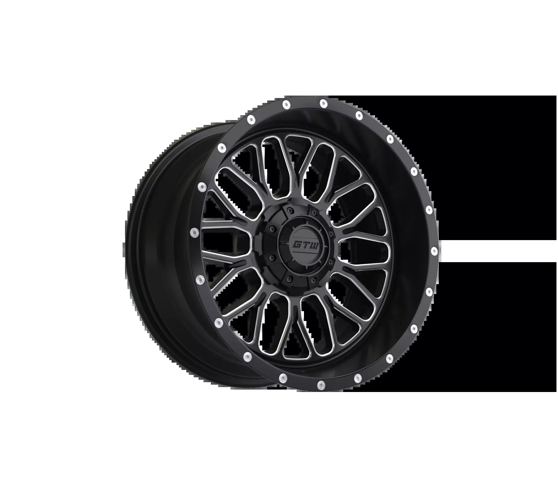 GTW Helix Black & Machined 14" Golf Cart Wheel (Single)