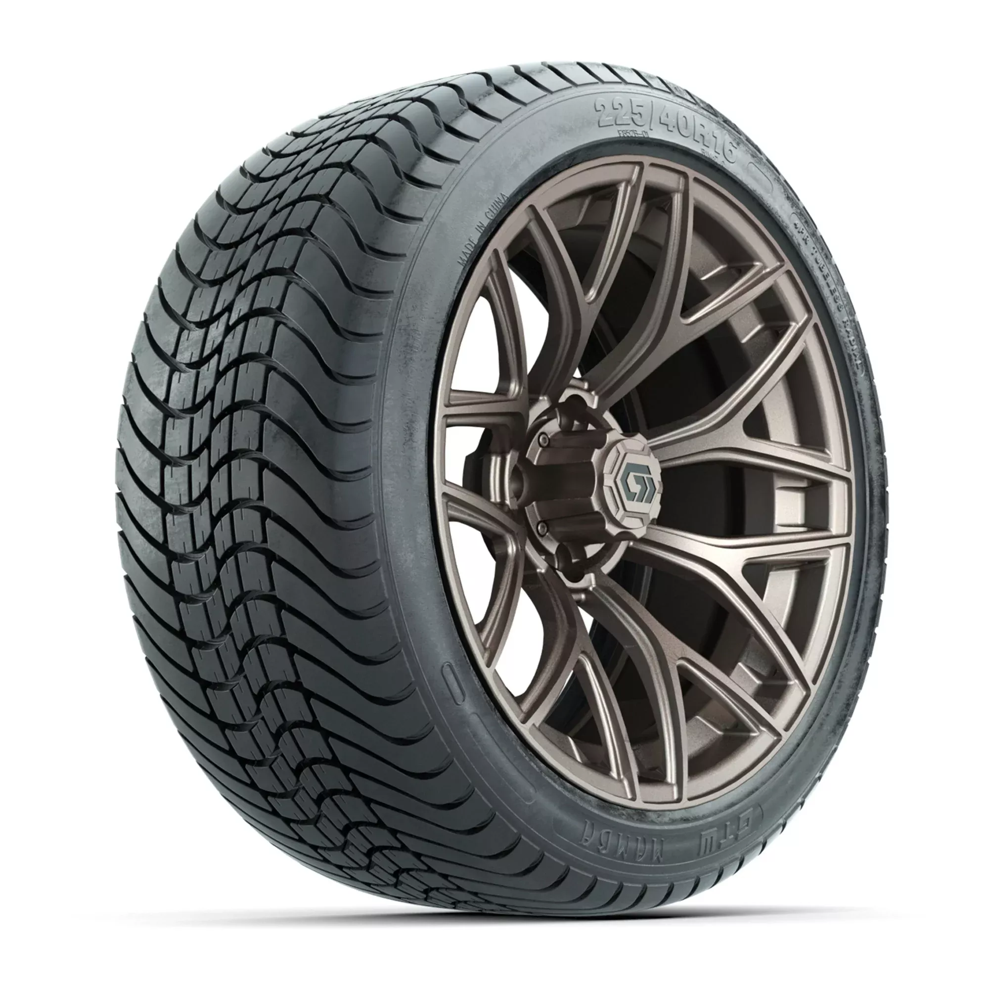 GTW Monaco Matte Bronze 16" Wheels with 225/40-R16 Mamba Street Tires - Full Set