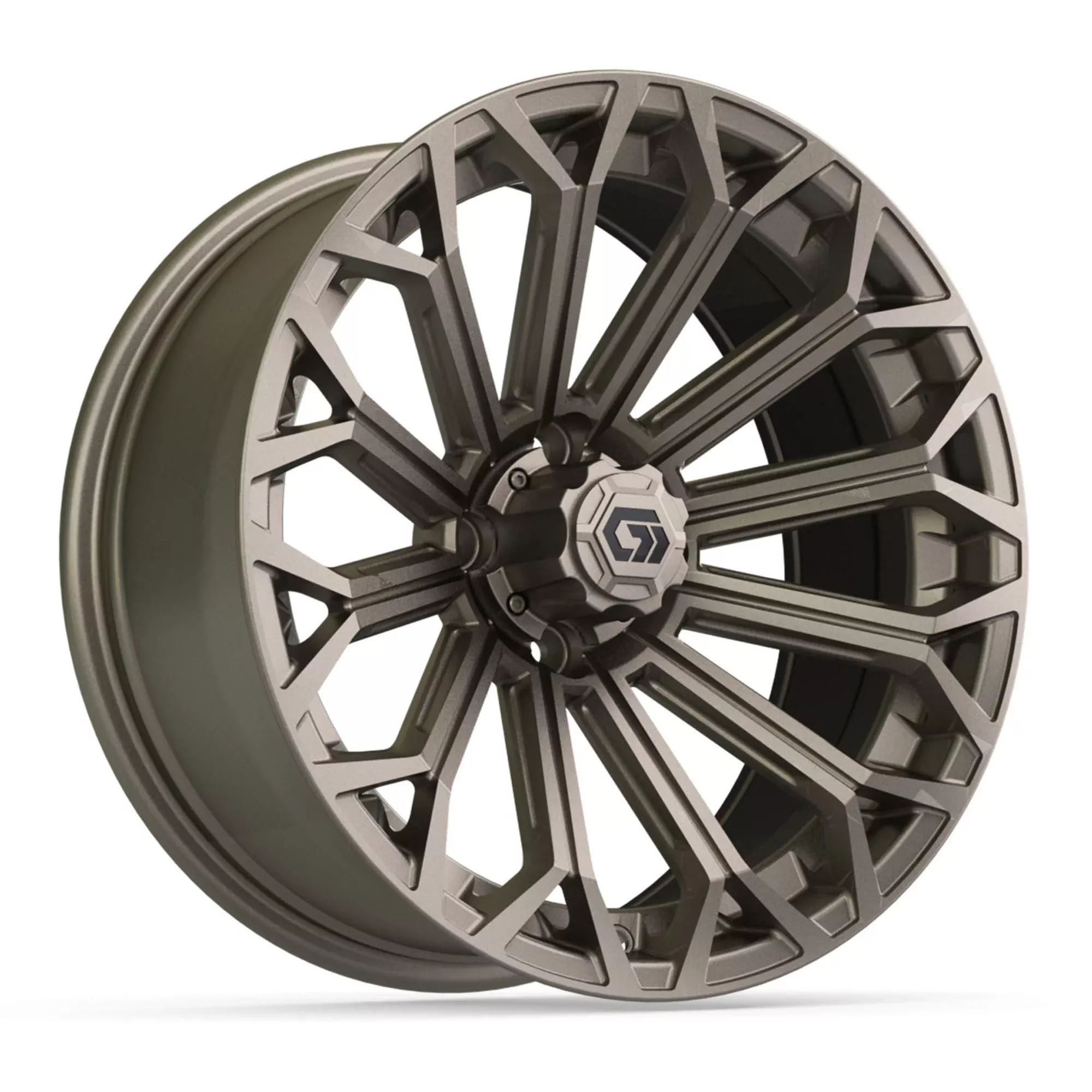 GTW Phantom Matte Bronze 16" Golf Cart Wheel - Single