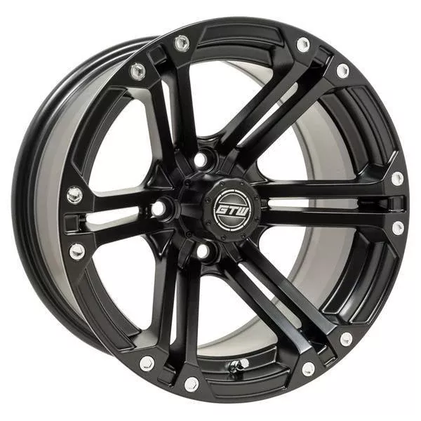 GTW Specter 14x7 Matte Black Golf Cart Wheel (Single)