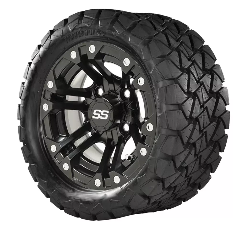 GTW Specter Matte Black Wheels with 22in Timberwolf Tires - 10 Inch