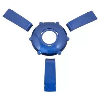 Gussi Italia Giazza Steering Wheel Center Cap and Spoke Set - Blue Metallic
