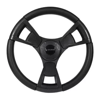 Gussi Italia Model 13 Black/Carbon Fiber Steering Wheel For Yamaha G16-Drive2