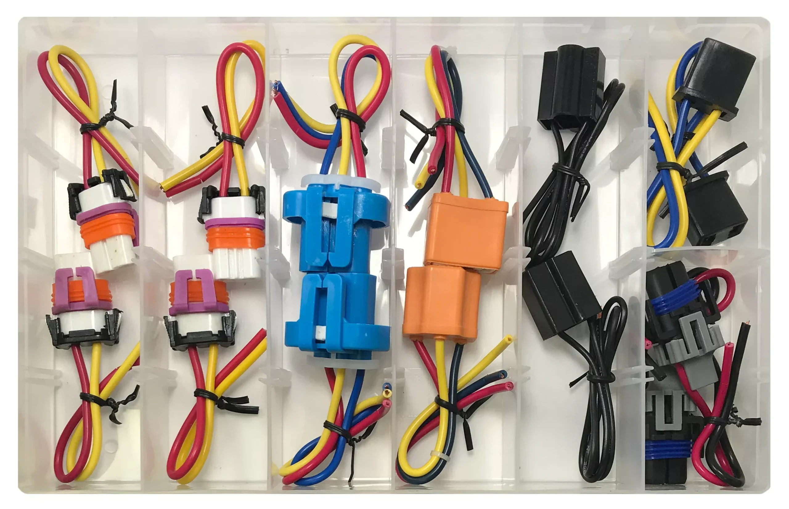 Headlamp Socket Harness Pigtail Assortment Kit - 14 Piece