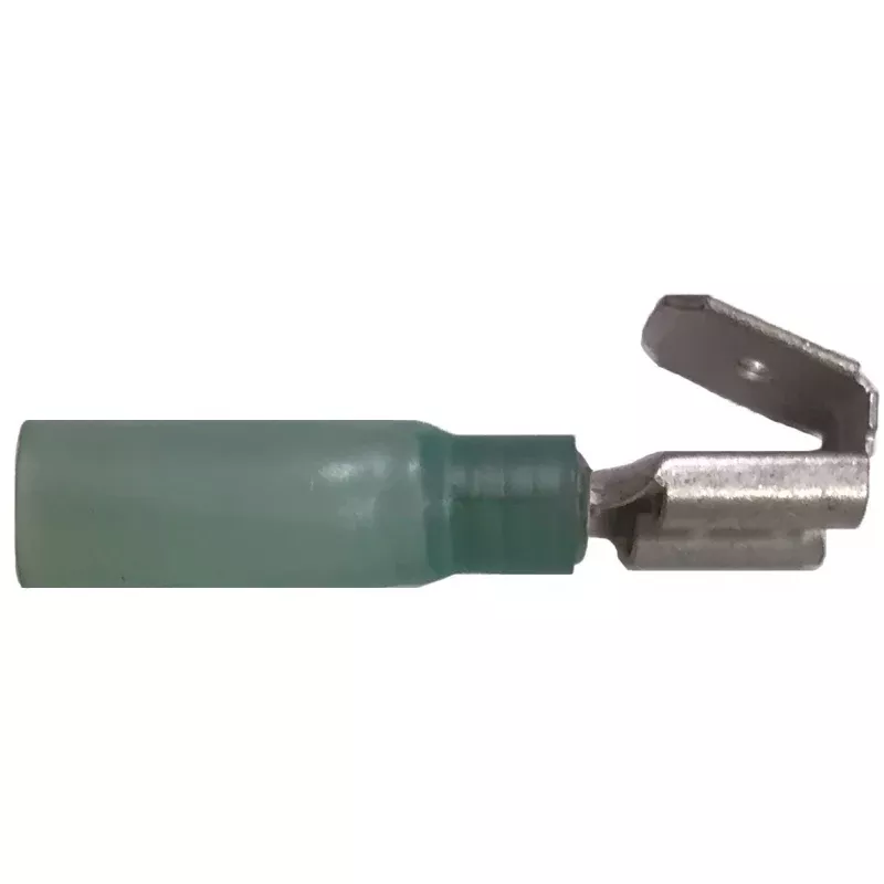Heat Shrink & Crimp Blue Piggyback Terminal Quick Disconnect 16-14 Gauge .250 Tab - 10 to 500 Pack