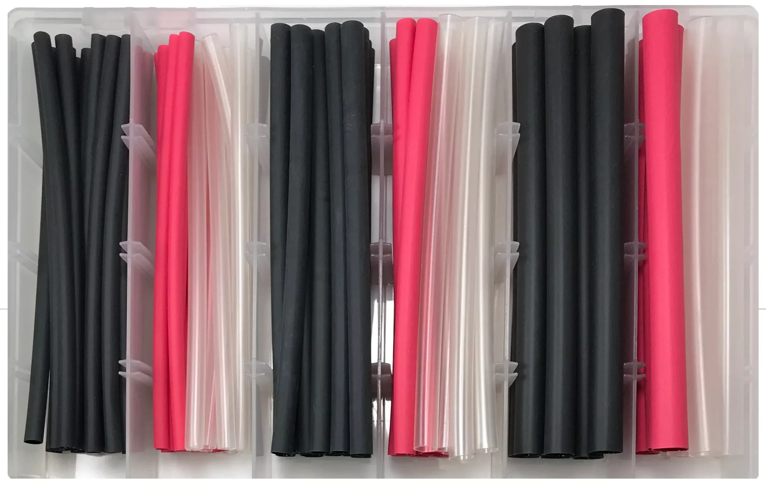 Heat Shrink Tubing Assortment - 3:1 Adhesive Lined - 100 Piece Kit