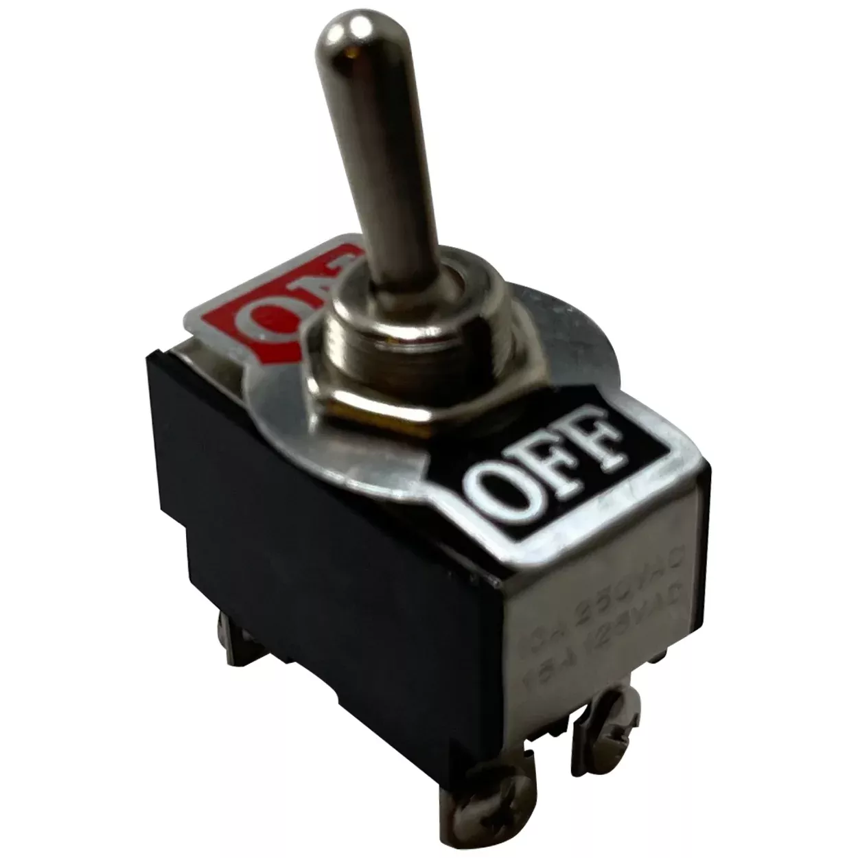 Heavy Duty Double Pole On / Off Metal Toggle Switch - 20 Amps @ 12 Volts