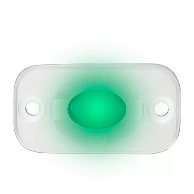 Heise HE-ML1G Green LED Marine Auxiliary Lighting Pod 9 Watt - 1.5 Inch x 3 Inch