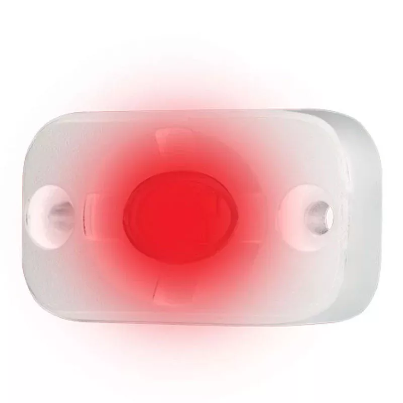 Heise HE-ML1R Red LED Marine Auxiliary Lighting Pod 9 Watt - 1.5 Inch x 3 Inch